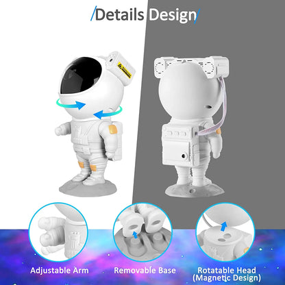 Star Projector Galaxy Night Light - Astronaut Space Projector